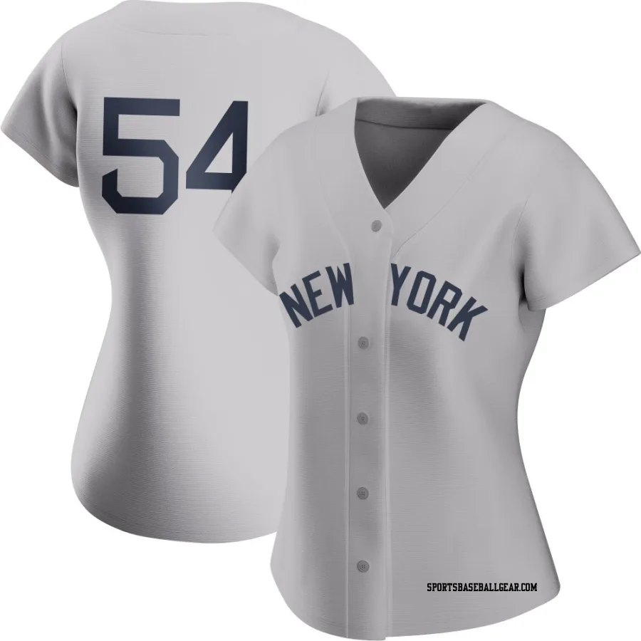 Max Fried Women's New York Yankees Gray Authentic 2021 Field of Dreams Jersey