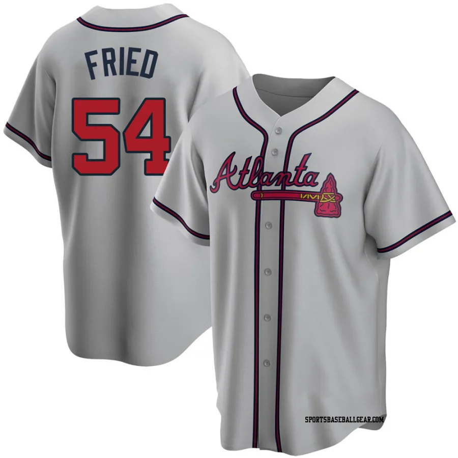 Max Fried Youth Atlanta Braves Gray Replica Road Jersey
