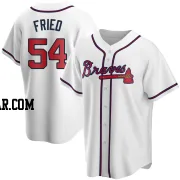 Max Fried Youth Atlanta Braves White Replica Home Jersey