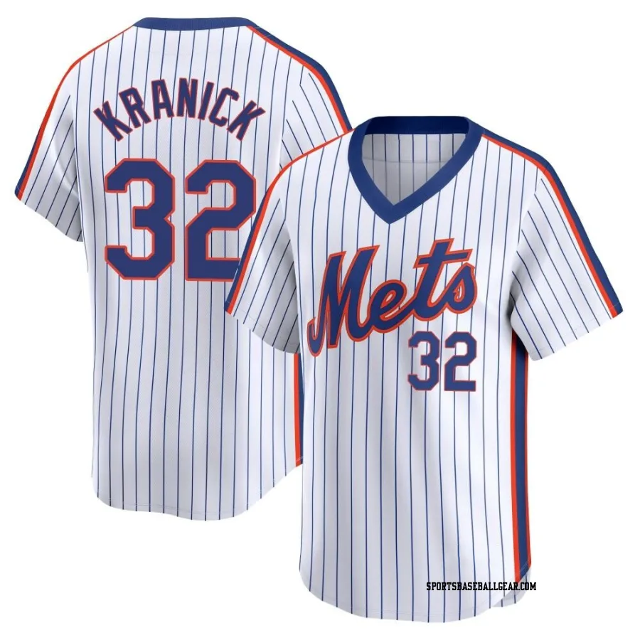 Max Kranick Men's New York Mets White Limited Cooperstown Collection Jersey