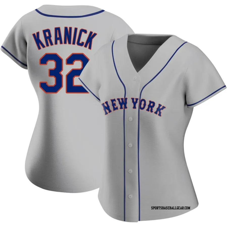 Max Kranick Women's New York Mets Gray Authentic Road Jersey