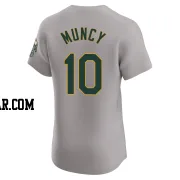 Max Muncy Men's Oakland Athletics Gray Elite Road Jersey