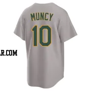 Max Muncy Men's Oakland Athletics Gray Replica Away 2.0 Jersey