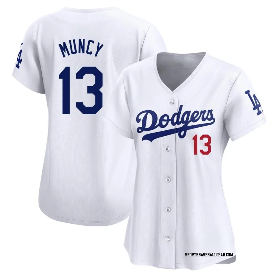 Max Muncy Women's Los Angeles Dodgers White Limited Home Jersey