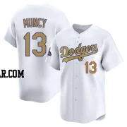 Max Muncy Youth Los Angeles Dodgers Gold Limited White 2025 Collection Jersey