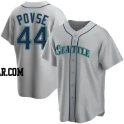 Max Povse Youth Seattle Mariners Gray Replica Road Jersey