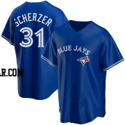 Max Scherzer Men's Toronto Blue Jays Royal Replica Alternate Jersey