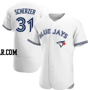 Max Scherzer Men's Toronto Blue Jays White Authentic Home Jersey