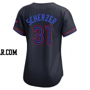 Max Scherzer Women's Toronto Blue Jays Black Limited 2024 City Connect Jersey