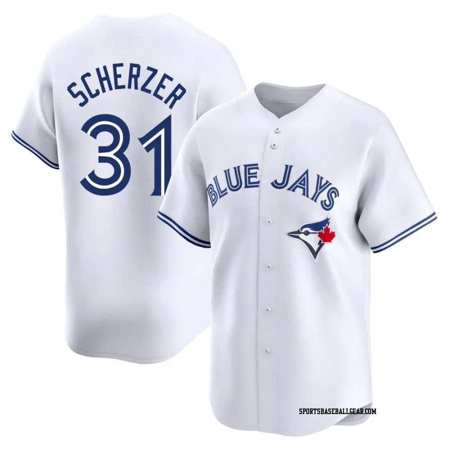Max Scherzer Youth Toronto Blue Jays White Limited Home Jersey