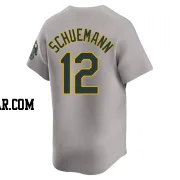 Max Schuemann Youth Oakland Athletics Gray Limited Away Jersey