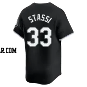 Max Stassi Men's Chicago White Sox Black Limited Alternate Jersey