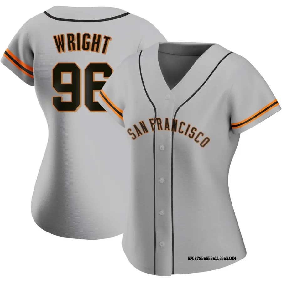 Max Wright Women's San Francisco Giants Gray Authentic Road Jersey