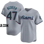 Maximo Acosta Youth Miami Marlins Gray Limited Road Jersey