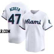 Maximo Acosta Youth Miami Marlins White Limited Home Jersey