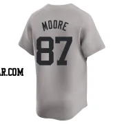 McKinley Moore Youth New York Yankees Gray Limited Away Jersey