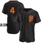 Mel Ott Men's San Francisco Giants Black Authentic Alternate Jersey