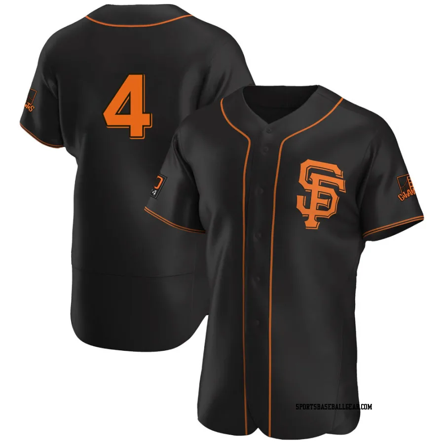 Mel Ott Men's San Francisco Giants Black Authentic Alternate Jersey