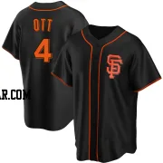 Mel Ott Men's San Francisco Giants Black Replica Alternate Jersey