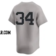 Mel Stottlemyre Men's New York Yankees Gray Limited Away 2nd Jersey