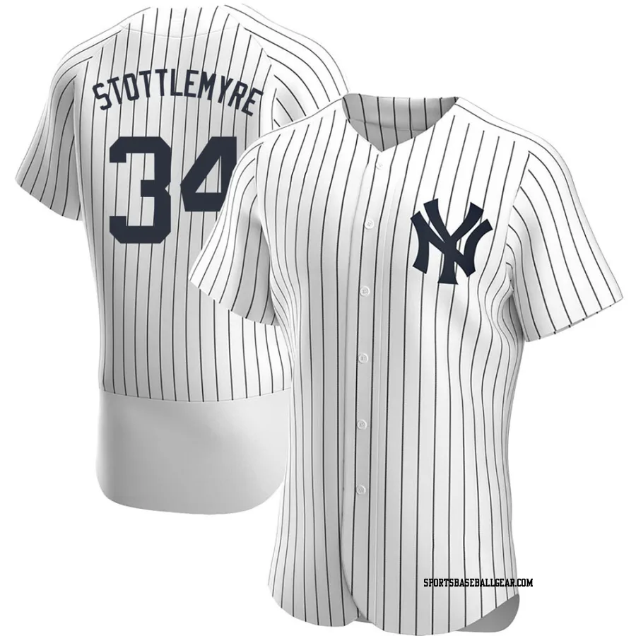 Mel Stottlemyre Men's New York Yankees White Authentic Home Jersey