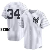 Mel Stottlemyre Men's New York Yankees White Limited Yankee Home 2nd Jersey