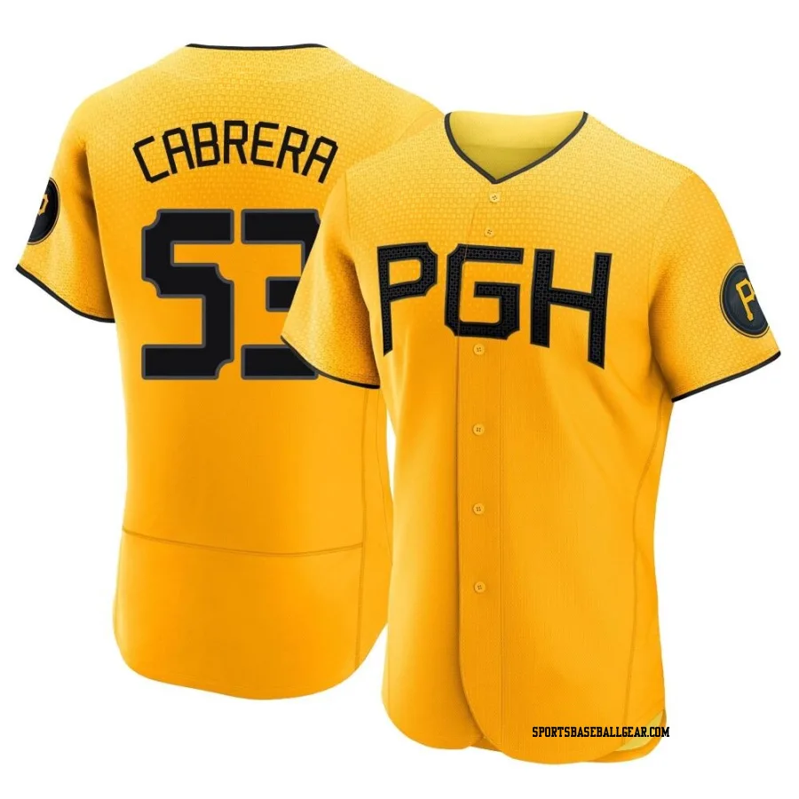 Melky Cabrera Men's Pittsburgh Pirates Gold Authentic 2023 City Connect Jersey
