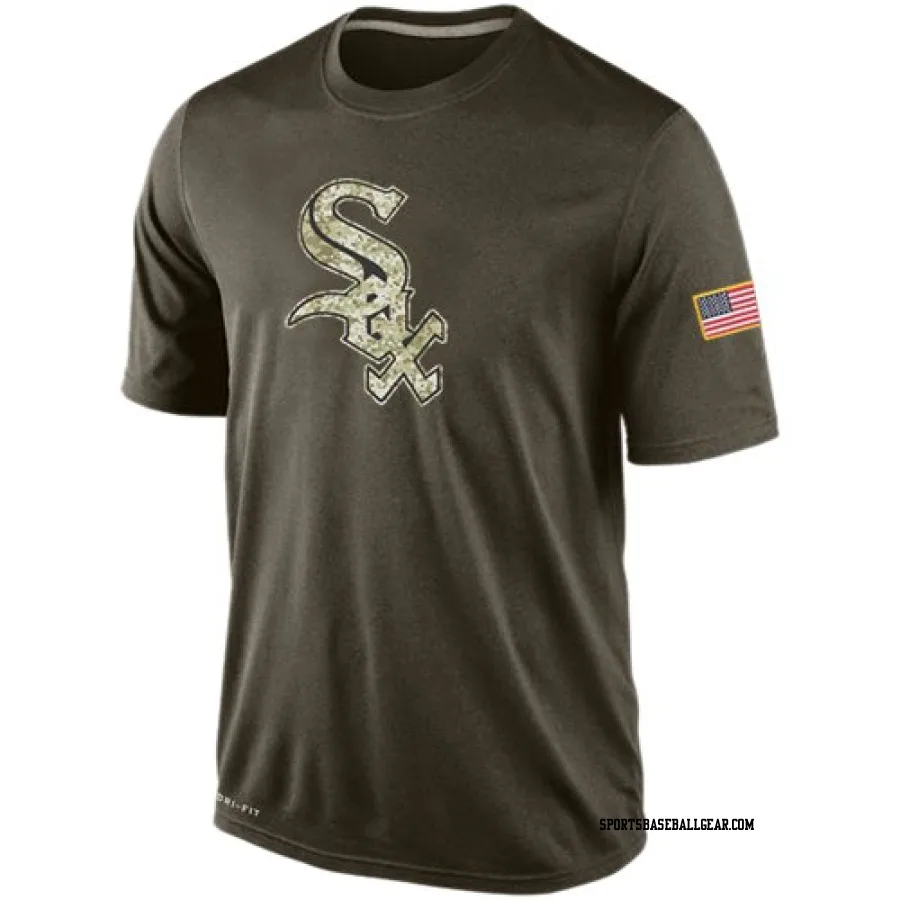 Men's Chicago White Sox Olive Dri-Fit Salute To Service KO Performance T-Shirt