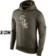 Men's Chicago White Sox Olive Salute to Service KO Performance Hoodie
