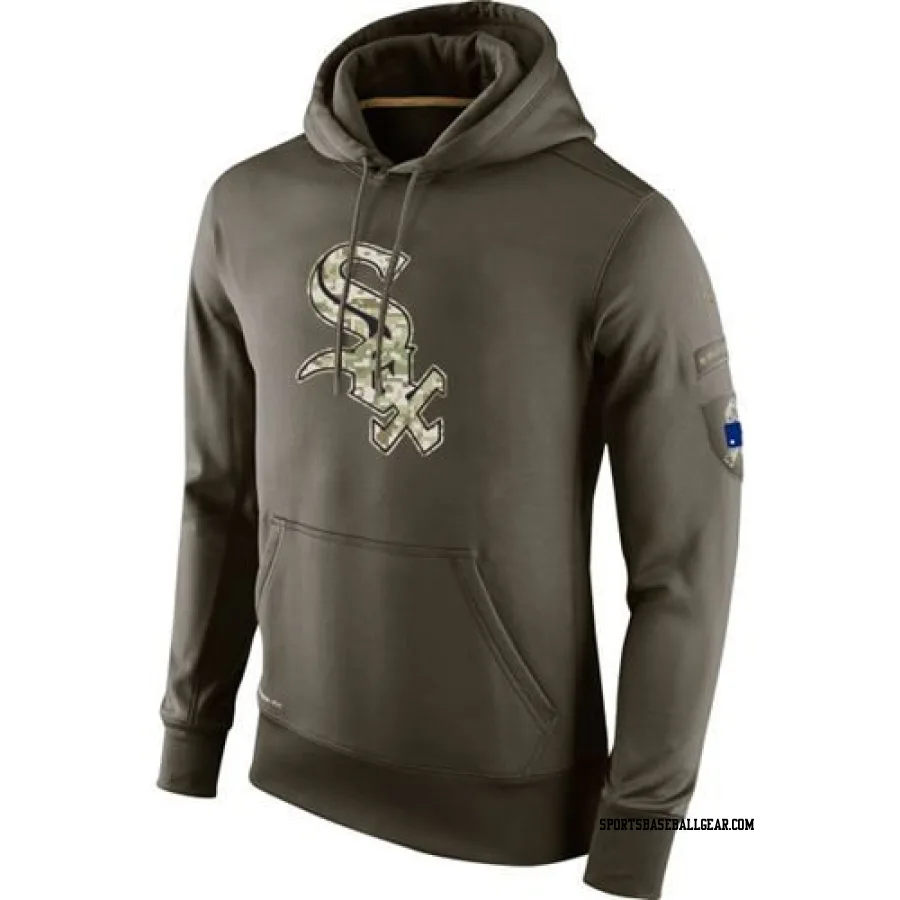 Men's Chicago White Sox Olive Salute to Service KO Performance Hoodie