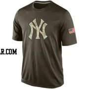 Men's New York Yankees Olive Dri-Fit Salute To Service KO Performance T-Shirt