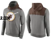 Men's San Diego Padres Gray Cooperstown Collection Hybrid Pullover Hoodie