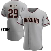 Merrill Kelly Men's Arizona Diamondbacks Gray Authentic Road Jersey