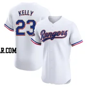 Merrill Kelly Men's Texas Rangers Gold Elite White 2024 Collection Jersey