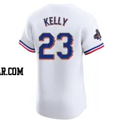 Merrill Kelly Men's Texas Rangers Gold Elite White 2024 Collection Jersey