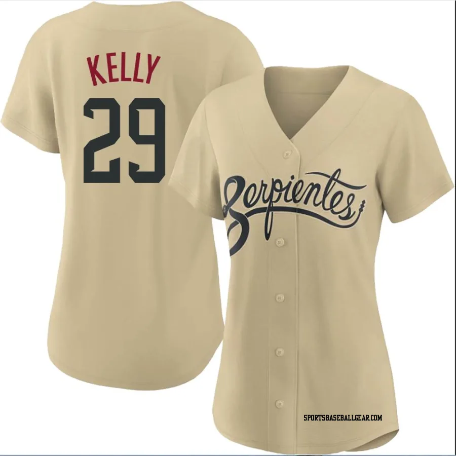 Merrill Kelly Women's Arizona Diamondbacks Gold Replica 2021 City Connect Cool Base Jersey