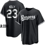 Merrill Kelly Youth Texas Rangers Black/White Replica Jersey