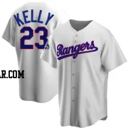 Merrill Kelly Youth Texas Rangers White Replica Home Cooperstown Collection 2023 World Series Champions Jersey