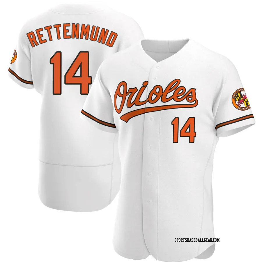 Merv Rettenmund Men's Baltimore Orioles White Authentic Home Jersey