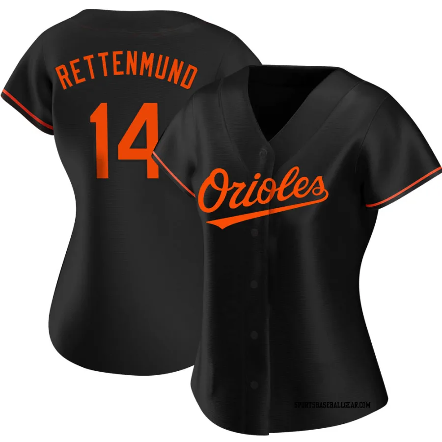 Merv Rettenmund Women's Baltimore Orioles Black Authentic Alternate Jersey