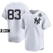 Michael Arias Men's New York Yankees White Limited Yankee Home 2nd 2024 World Series Jersey