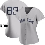 Michael Arias Women's New York Yankees Gray Authentic 2021 Field of Dreams Jersey
