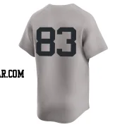 Michael Arias Youth New York Yankees Gray Limited Away 2nd Jersey