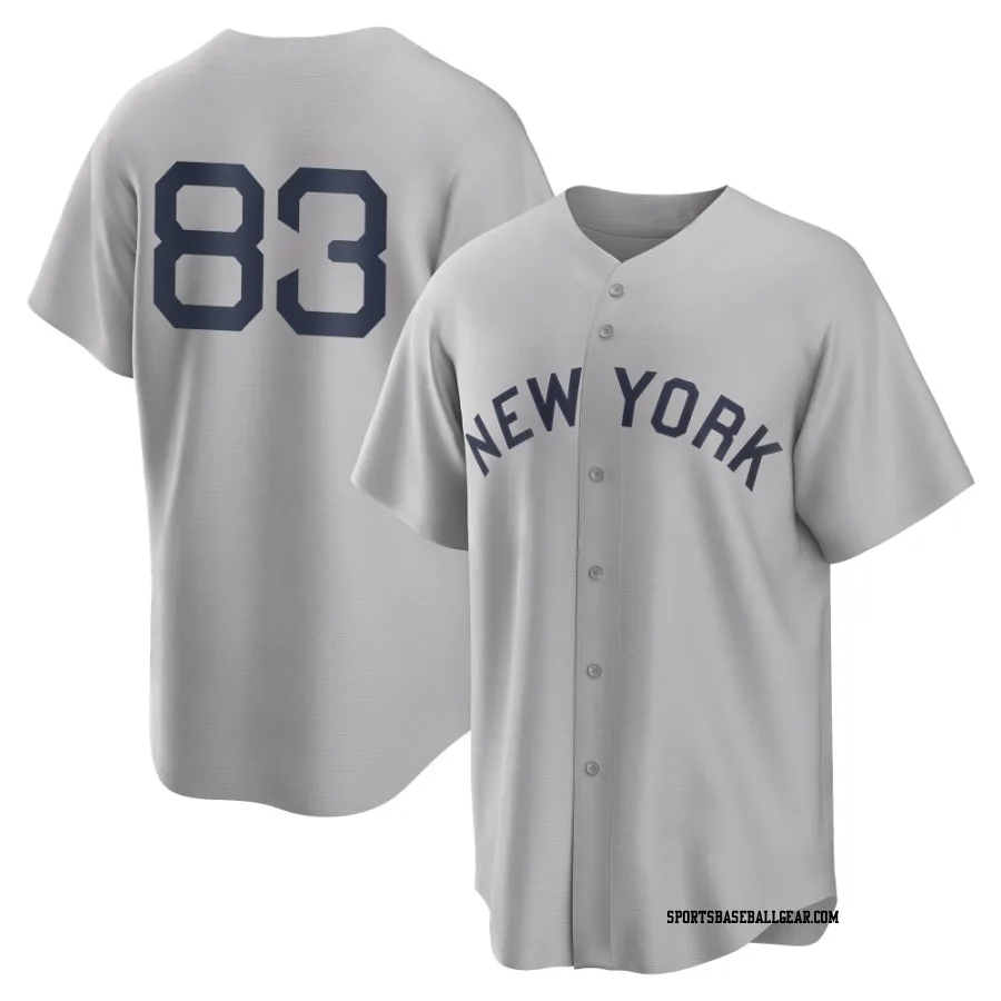 Michael Arias Youth New York Yankees Gray Replica 2021 Field of Dreams Jersey
