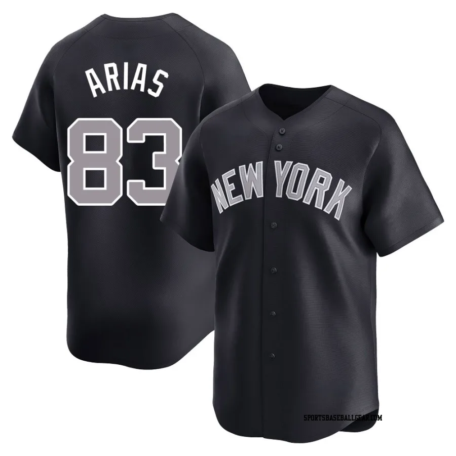Michael Arias Youth New York Yankees Navy Limited Alternate Jersey