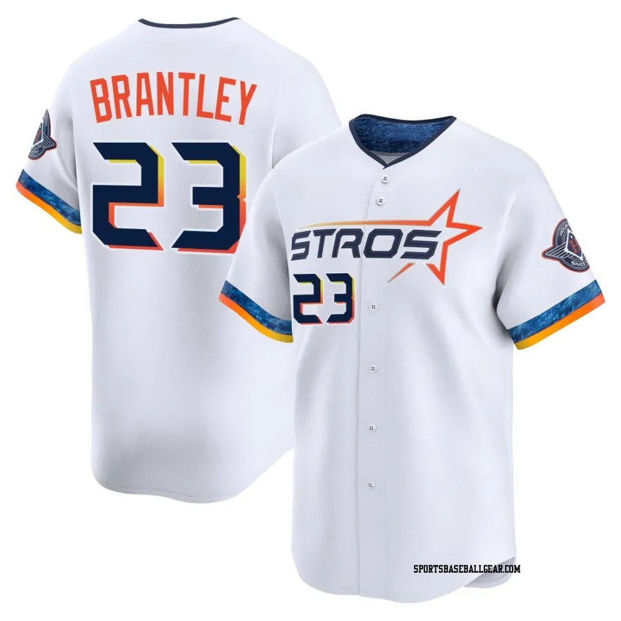 Michael Brantley Men's Houston Astros White Limited 2025 City Connect Jersey
