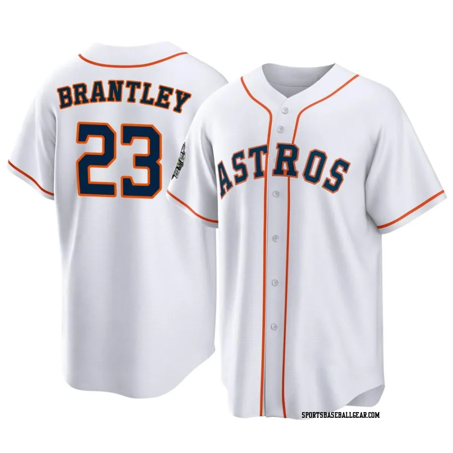 Michael Brantley Men's Houston Astros White Replica 2022 World Series Home Jersey