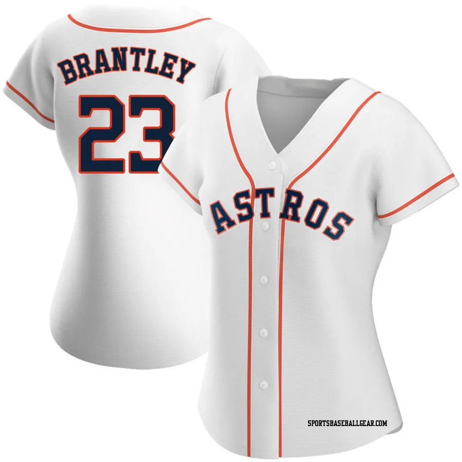 Michael Brantley Women's Houston Astros White Replica Home Jersey