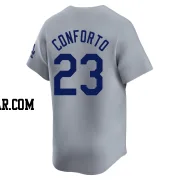 Michael Conforto Men's Los Angeles Dodgers Gray Limited Away Jersey