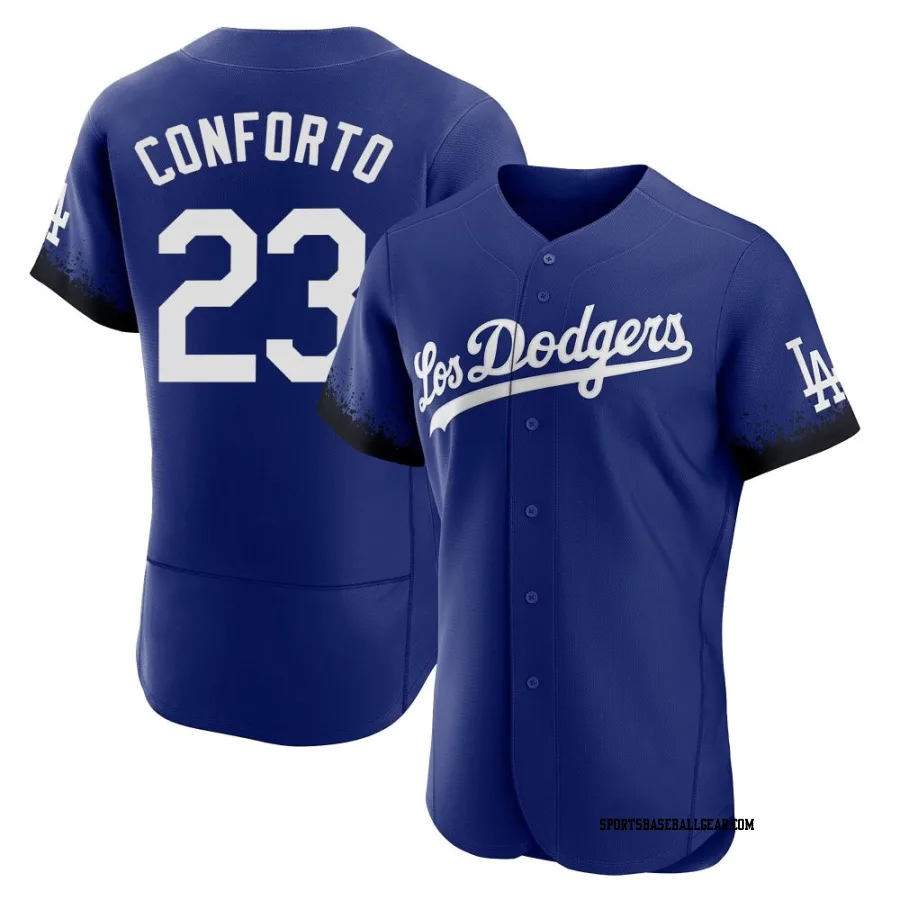 Michael Conforto Men's Los Angeles Dodgers Royal Authentic 2021 City Connect Jersey